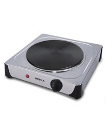 Электроплитка Supra HS-110 1-но комфорочная, чугун, 1000Вт, нерж корпусплитки оптом с доставкой в Новосибирске. Большой каталог лектропечек, духовок оптом по низкой цене.