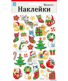 Новогодние Наклейки Оптом