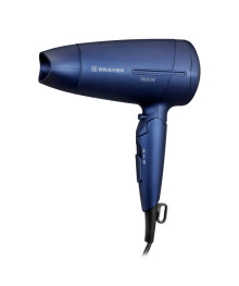 Фен BRAYER 3020BR-BL, 1600 Вт, 2 скор., холодный воздух, складная ручка, съемный фильтр, шнур 1,8 м
