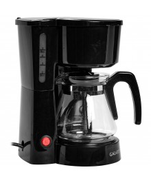 Кофеварка Galaxy LINE GL 0709 ЧЕРНАЯ  800 Вт, объем 0,75 л (4-6 чашек) (4шт/уп)Кофеварки оптом с доставкой по Дальнему Востоку. Большой каталог кофеварок оптом в Новосибирске.