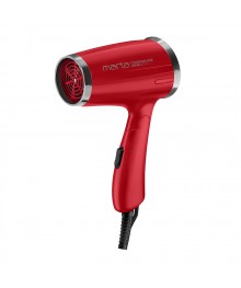 Фен MARTA MT-1437 красный коралл (1600W, ТУРМАЛИН ИОН, 2 реж, складн ручка, концентр) 9/уп