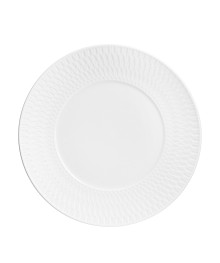 BY COLLECTION White Line Тарелка десертная, 20см, фарфор, рельефкерамики в Новосибирске оптом большой ассортимент. Посуда фарфоровая в Новосибирскедля кухни оптом.