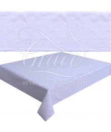 Клеенка Grace Лейс LA-0339U ажурная, белая, 1,37х20м (+-3см)