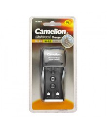 Зар уст Camelion BC-1001A titanium (для 2х AA, AAA или 1x9V, 200мА,  складная вилка, таймер оптом со склада в Новосибирске. Большой каталог зарядных устройств оптом со склада в Новосибриске.