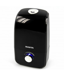 Увлажнитель MARTA MT-2688 чёрн (ультразвук, 3 л, 350мл/час, до 40 м2, до 24 часов)м. Большой каталог очистителей воздуха оптом и увлажнителей воздуха оптом со склада в Новосибирске.