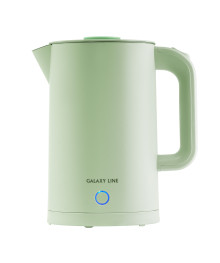 Чайник Galaxy LINE GL 0362, фисташк, 1,7л, 2,2 кВт, дв стенка из нерж стали AISI 304 и пищ.пластибирске. Чайник двухслойный оптом - Василиса,  Delta, Казбек, Galaxy, Supra, Irit, Магнит. Доставка