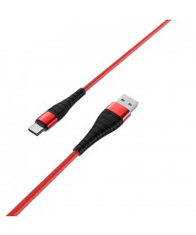 Кабель USB - TYPE C  BOROFONE BX32 Красный,  5A, 1м