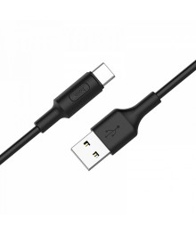 Кабель USB - TYPE C  HOCO X25 Чёрный  2A,1мВостоку. Адаптер Rolsen оптом по низкой цене. Качественные адаптеры оптом со склада в Новосибирске.
