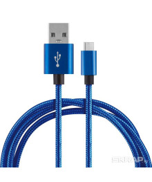 Кабель USB - TYPE C Energy ET-27, цвет - синий