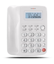 тел.Texet TX-250 белый (CallerID, ЖК дисплей)птом с доставкой по Сибири и Дальнему Востоку. Телефоны оптом Ritmix Texet Voxtel по выгодной цене.