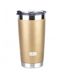 Термокружка LARA LR04-25 (Gold) 560мл, двойные стенки, вакуум, стальБарнаул, Кемерово, Томск, Новокузнецк, Горно-Алтайск. - большой ассортимент, оптом по низким ценам.
