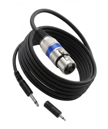 Кабель аудио Орбита OT-AVC48B (Jack 3.5/6.3 - XLR, 5м) для подкл микрофона, усилителя, микшера и тд