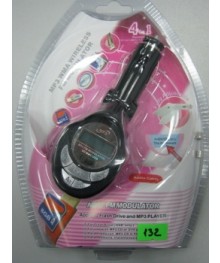 Авто  FM модулятор МР3,  132  дисплей, пульт,SD