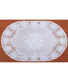 Салфетка Grace Лейс 30х46 LO-0917U БЕЛЫЙ овал (12)