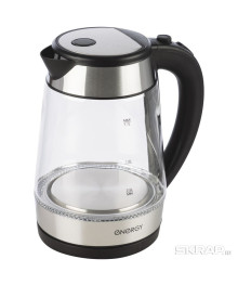 Чайник ENERGY E-254 (1.7л) стекло, пластик цвет черный
