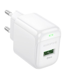 Блок пит USB сетевой  BOROFONE BAS42A Белый (1USB, QC3.0, 3A)