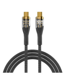 Кабель Type-С - Type-C BY Space Cable Techno, 1 м, 5А, Быстрая зарядка, PD 65W, черный