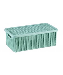 Коробка 6л 2370Mфист Вязание с крышкой фисташковый (уп/6)ке. Контейнеры оптом с доставкой по Дальнему Востоку. Большой каталог коробок оптом по низкой цене.