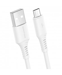 Кабель USB - micro USB BOROFONE BX47 Белый 2.4A, 1мВостоку. Адаптер Rolsen оптом по низкой цене. Качественные адаптеры оптом со склада в Новосибирске.