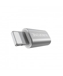 Переходник OTG BOROFONE BV5 (гнездо MicroUSB - штекер Lighting)