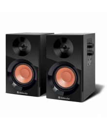 Колонки Defender AURORA S12  2.0 Дер.корпус, 2*5W, раз.наушникпо низкой цене. Колонки Defender оптом с доставкой по Дальнему Востоку. Качетсвенные колонки оптом.