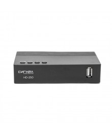 Цифровая TV приставка (DVB-T2) HD Сигнал HD-250 пластик, дисплей, WIFI-антенна