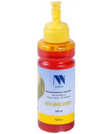 Чернила NV-INK100U Yellow универсальные на водной основе для аппаратов Сanon/Epson/НР/Lexmark (100мые с HP, Samsung, Canon  и др. Картриджи оптом в Новосибирске по низким ценам. Доставка в регионы.