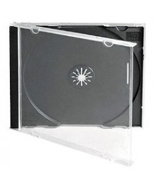 футляр для CD 1 черный (200)птом. Конверты для дисков оптом со склада в Новосибирске. Большой каталог аксессуаров дисков оптом.