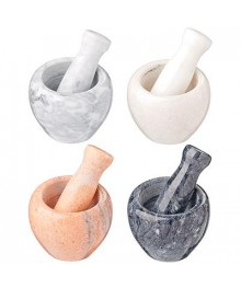 Ступка с пестиком, 10x7,5см, мрамор, 4 цветаы для кухни по оптовым ценам. Купить аксессуары для кухни в Новосибирске. Аксессуары для кухни опт.