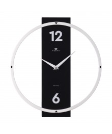 Часы настенные СН 3330 - 002 металл+ дерево, круг 30,5 см, белый+черный "Time 2" (10)
