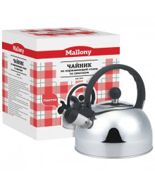 Чайник со свистком Mallony DJA-3033 (3,0 литра, со свистком, капсульное дно)к-на-Амуре. Большой каталог чайников оптом - Василиса,  Delta, Магнит, Казбек, Galaxy, Supra, Irit.
