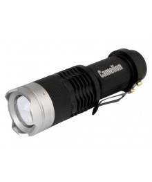 Фонарь  Camelion LED 5135 черный, LED XPE, ZOOM, 3реж., 1xLR6 в комплекте, алюм, блистерари Camelion оптом. Большой каталог фонарей Camelion оптом по низкой цене со склада в Новосибирске.