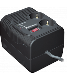 Стабилизатор напряжения DEFENDER AVR Typhoon 1000VA 320Вт, 2 розетки