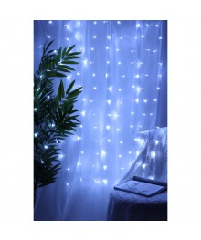 Эл.гирл.  СНОУ БУМ занавес, 1.5x1.5м, 150LED, белый, 10 нитей, пост.свеч., ПВХ прозр., 220Вке. Доставка Барнаул, Кемерово, Томск, Новокузнецк, Горно-Алтайск, Междуреченск, Ленинск-Кузнецкий.
