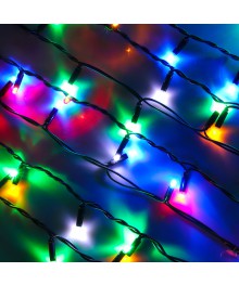 Эл.гирл.  уличная СНОУ БУМ бахрома, 3х0,5 м, 100LED, мульти, мерцание, ПВХ черный, коннектор, 220Вке. Доставка Барнаул, Кемерово, Томск, Новокузнецк, Горно-Алтайск, Междуреченск, Ленинск-Кузнецкий.