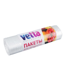 Пакеты для продуктов, 500шт, 22x33см, в рулонах