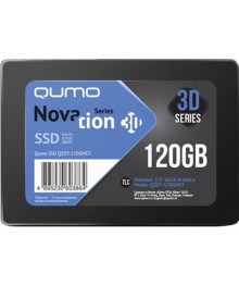 Накопитель 2,5" SSD QUMO 120GB Novation TLC 3D 2.5" (Q3DT-120GMCY) 550/450 MB/s, MAS1102A, TBW 250T