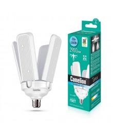 Эл. лампа светодиодная Camelion LED-A70- 30RF/845/E27(Трансформер 4лепестка поворот220В)уп.1/10/100