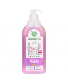 мыло жидк SYNERGETIC Лаванда, гипоаллергенное, увлажняющее, биоразлагаемое, п/б, дозатор
