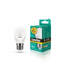 Эл. лампа светодиодная Camelion LED-G45-10W-/830/E27(Шар 10Вт 220В, аналог 90Вт) уп.1/10/100нецк, Ленинск-Кузнецк, Барнаул, Горно-Алтайск, Бийск и др. Большой каталог светодиодных ламп оптом.