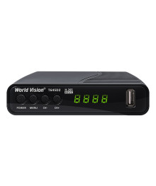 Цифровая TV приставка (DVB-T2) World Vision T645D2 FM (диспл, кнопк, H.265, T2+C, IPTV, AC3)