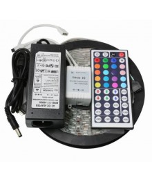 Набор LED лента RGB Огонёк OG-LDL01 RGB 5м (5050, IP65, блок пит, пульт) со склада в Новосибриске. Большой каталог светодиодных лент оптом с доставкой по Дальнему Востоку.