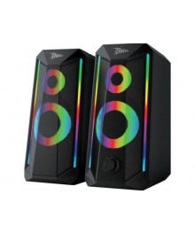 Колонки  Активные Qumo Tornado AS008, 15 ВТ, 2,0, объемное звучан, управляемая  многореж RGB подсвпо низкой цене. Колонки Defender оптом с доставкой по Дальнему Востоку. Качетсвенные колонки оптом.