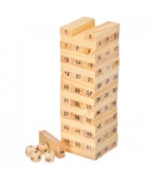 Настольная игра "Падающая башня", дерево, 5,5х5,5х18,5см. Игровая приставка Ritmix оптом со склада в Новосибриске. Большой каталог игровых приставок оптом.