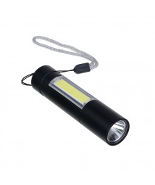 Фонарь ЕРМАК LED + COB, 400мАч, USB кабель, 2х2х8,6см, 3 режима