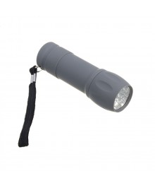 Фонарь ЕРМАК мини, прорезиненное покрытие, 9 LED, 1 режим, 3хААА