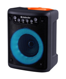 Мини колонка DEFENDER Funky 10Вт Bluetooth,Light,FM/USB/MIC/AUX