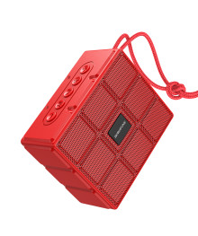 Колонка портативная с BLUETOOTH  BOROFONE BR16, 5W, 1200mAh, 100х84х47 мм, красный (80)и колонки оптом по низкой цене. Большой каталог Мини колонок оптом с доставкой по Дальнему Востоку.
