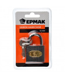 Замок навесной ЕРМАК 38мм "301"Замки оптом с доставкой по Дальнему Востоку. Большой каталог замков оптом со склада в Новосибриске.