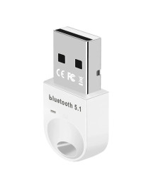 Bluetooth адаптер OT-PCB16 Белый (V5.1, USB в PC)